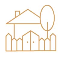 Goldenes icon zum Betreuungsobjekt "Bauen im Bestand"