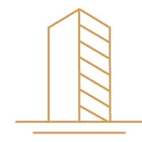 Goldenes icon zum Betreuungsobjekt "Bürogebäude"