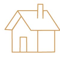 Goldenes icon zum Betreuungsobjekt "Einfamilienhaus"