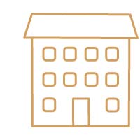 Goldenes icon zum Betreuungsobjekt "Mehrfamilienhaus"